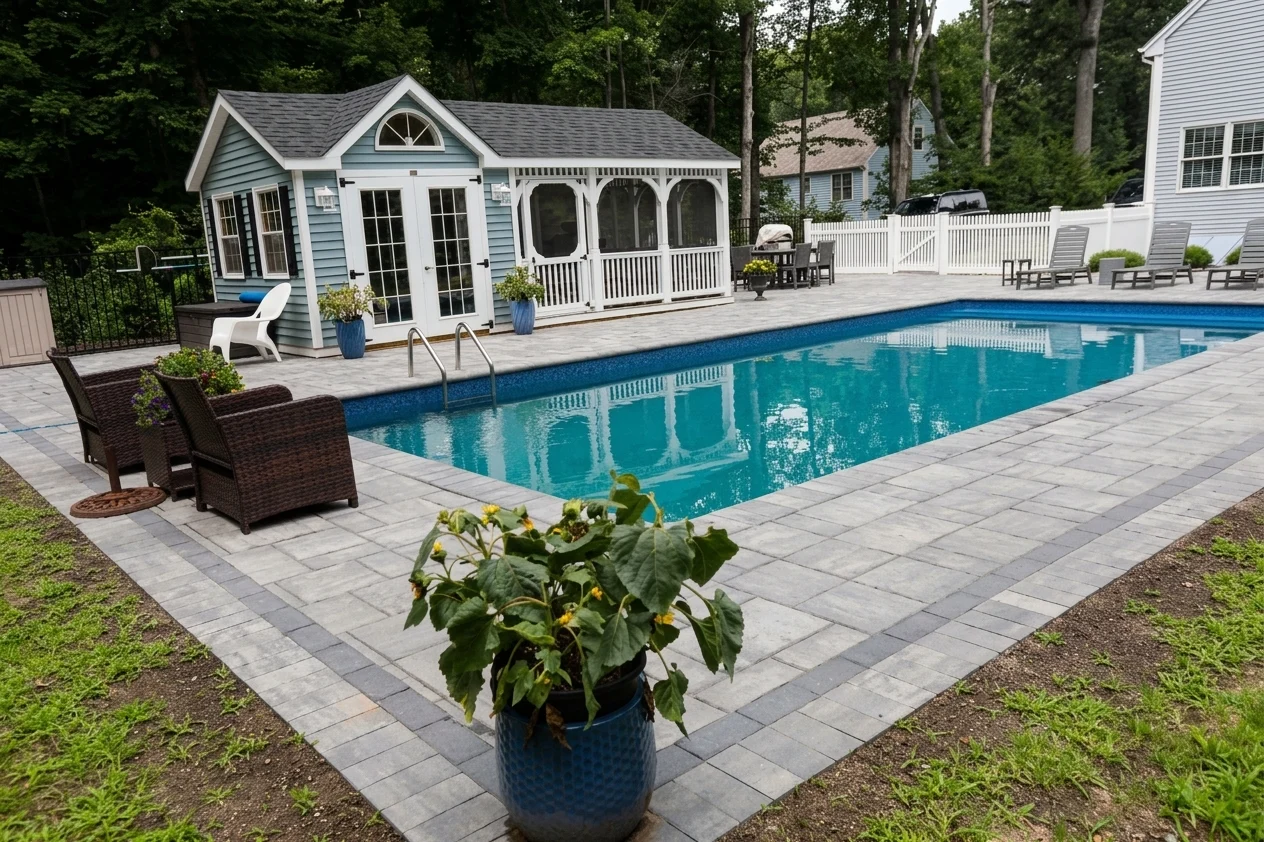 Poolscape landscaping